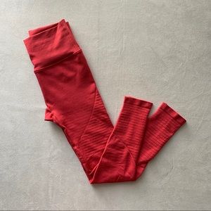 Alphalete Revival R6 Legging Small Coral Red